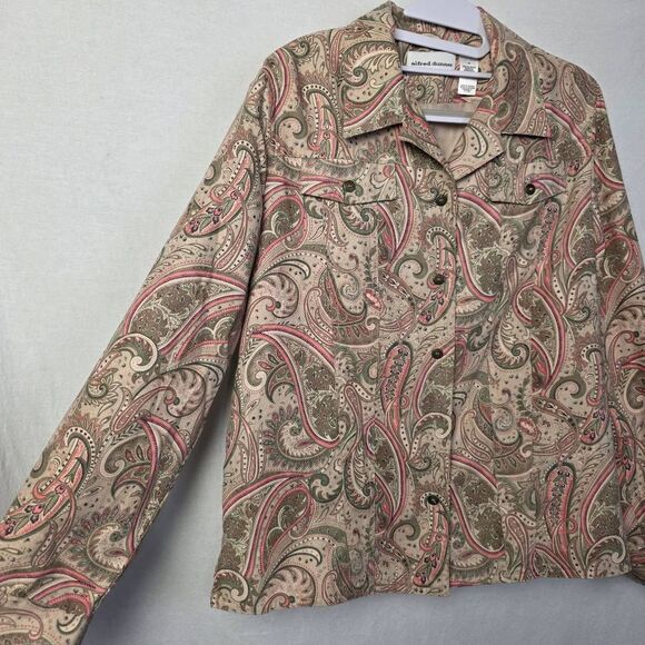 Alfred Dunner Paisley Blazer Jacket Size 10 - Picture 3 of 7